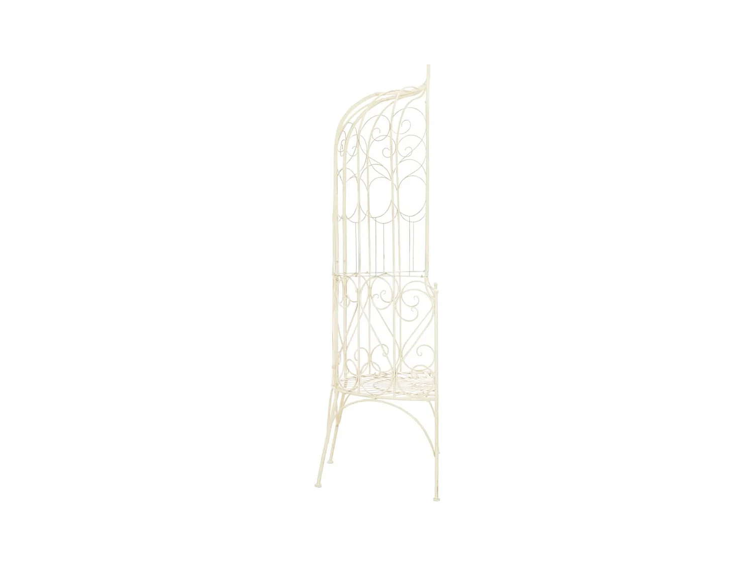 Banc de jardin meuble blanche 95 x 54 x 200 cm 02_0011335