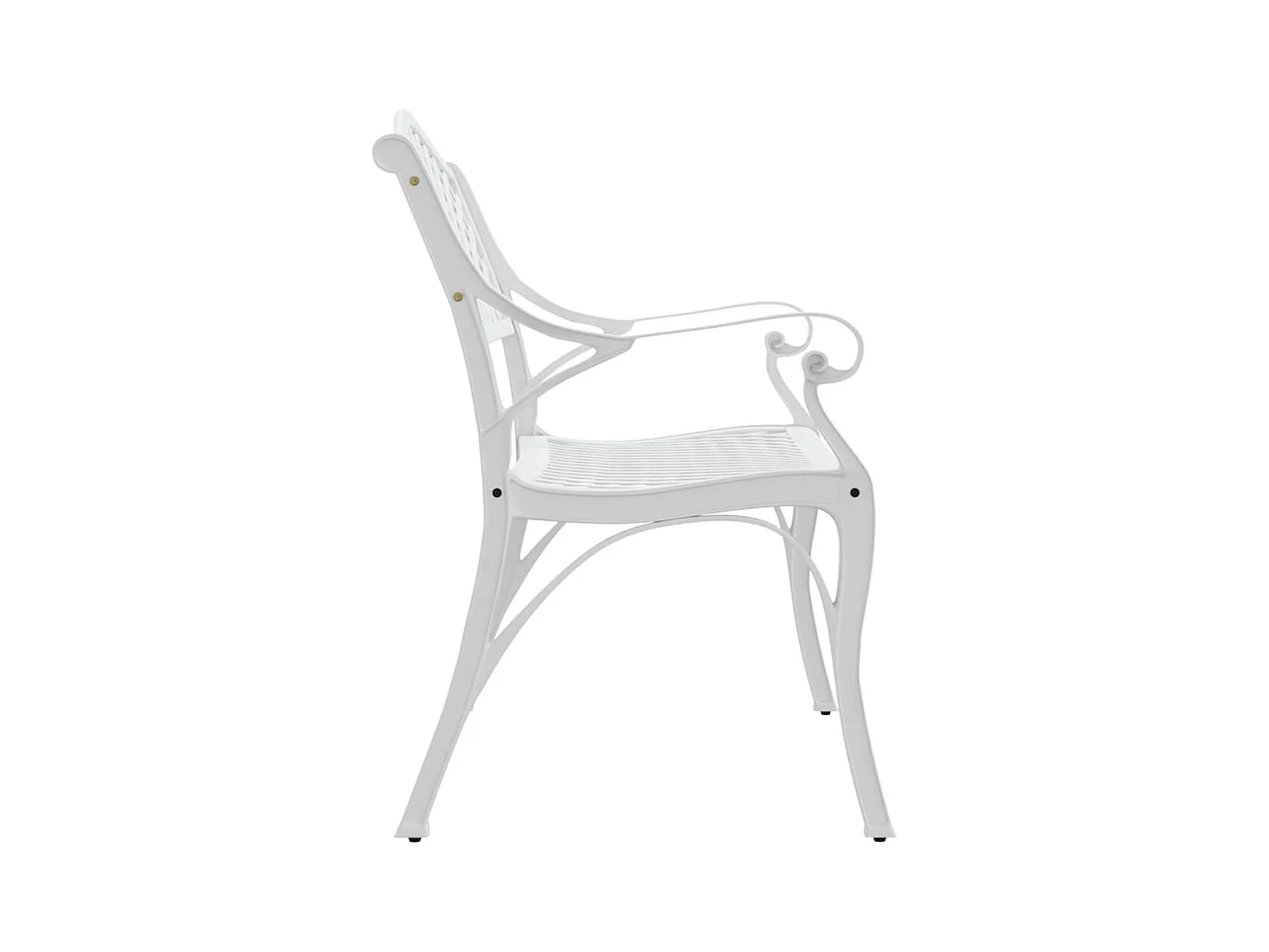 Banc de jardin meuble aluminium blanche 102 x 50 x 83 cm 02_0011145