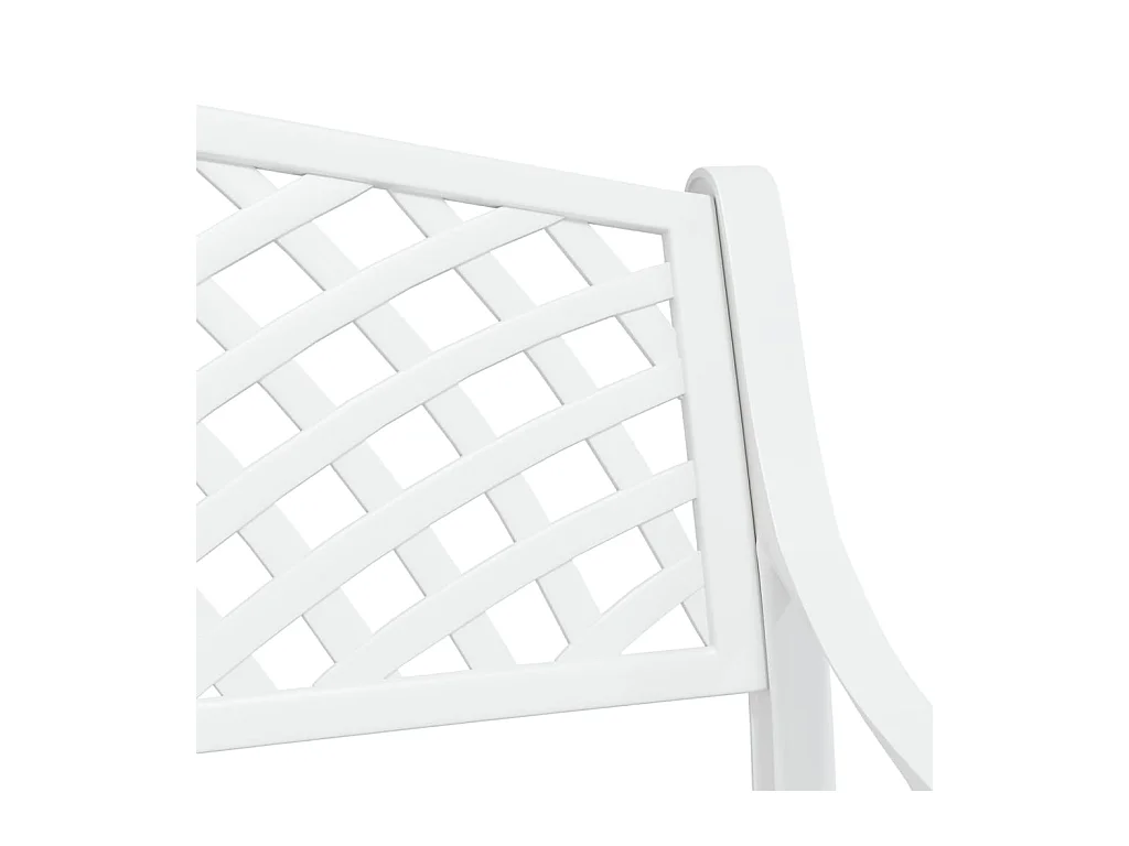 Banc de jardin meuble aluminium blanche 102 x 50 x 83 cm 02_0011145