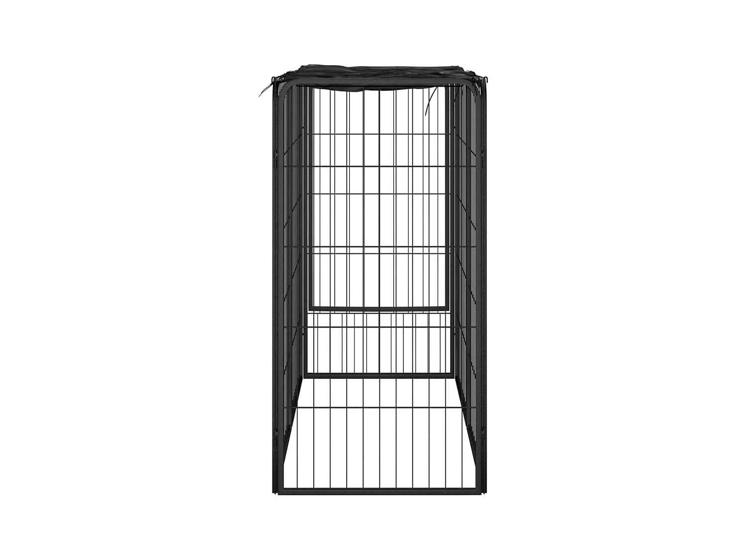 Parc pour chien 6 noire 100 x 50 x 100 cm 02_0043647