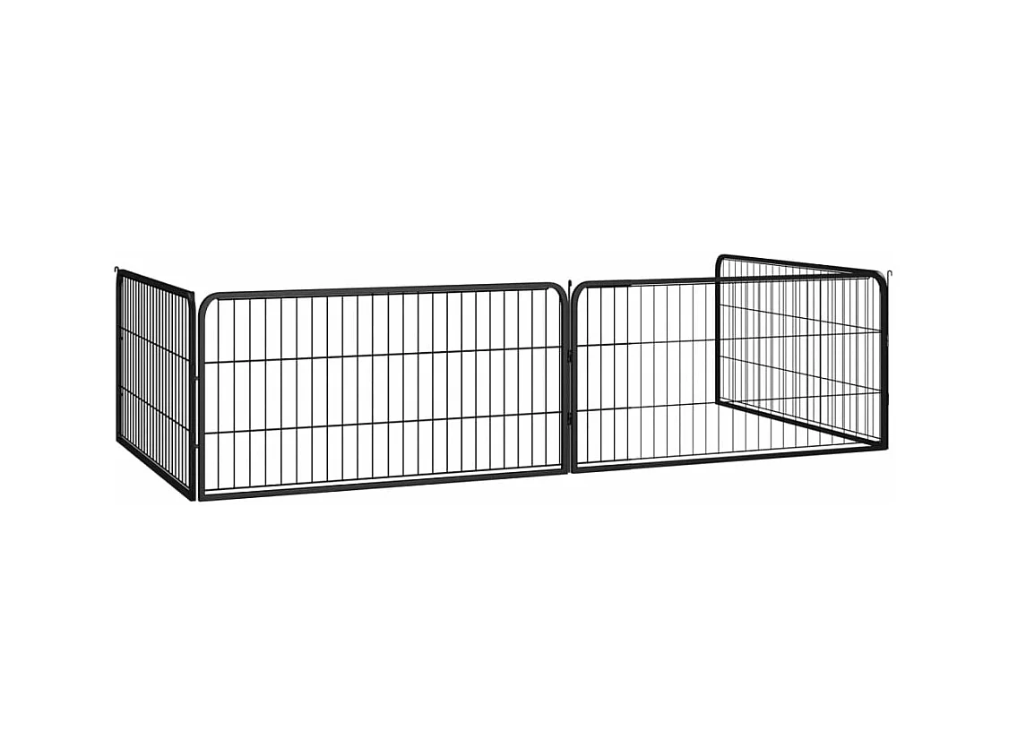 Parc pour chien 4 noire 100 x 100 x 50 cm 02_0043637