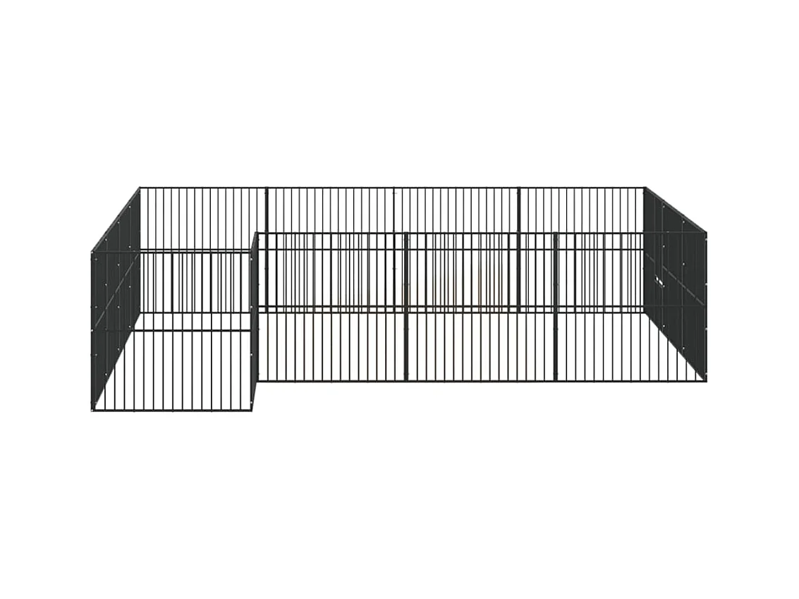 Parc pour chien 16 noire 403 x 400 x 100 cm 02_0043608