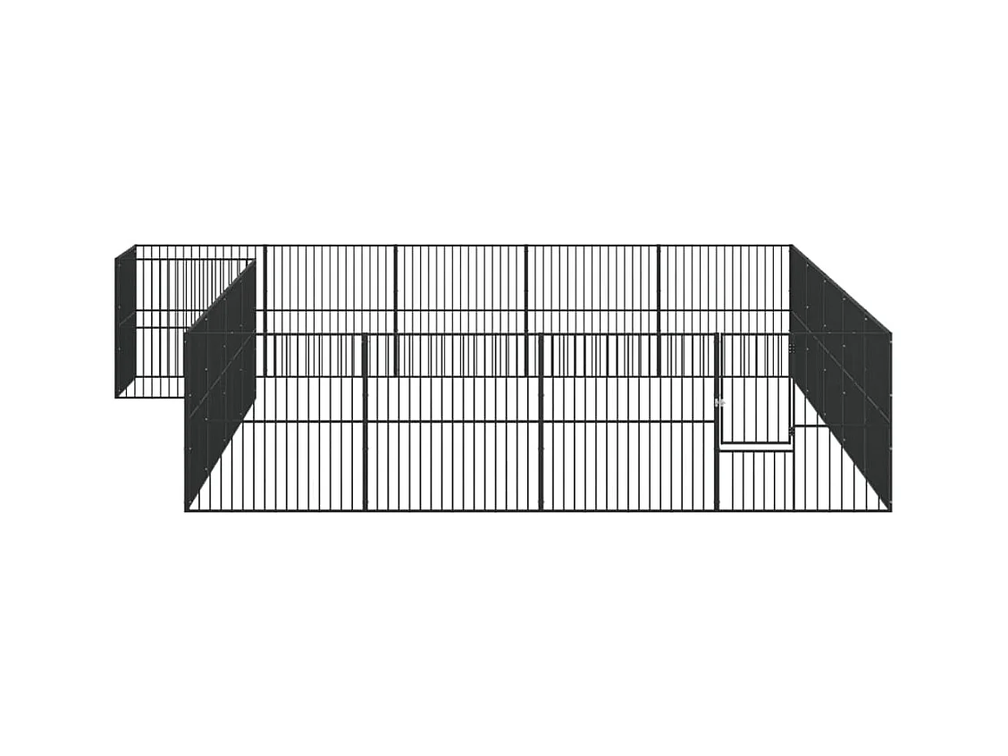 Parc pour chien 20 noire 503 x 500 x 100 cm 02_0043614
