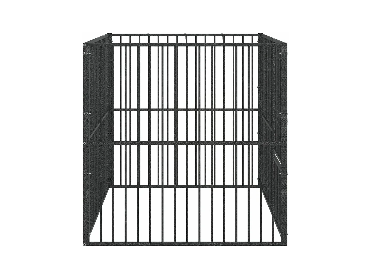 Parc pour chien 4 noire 100 x 100 x 100 cm 02_0043639