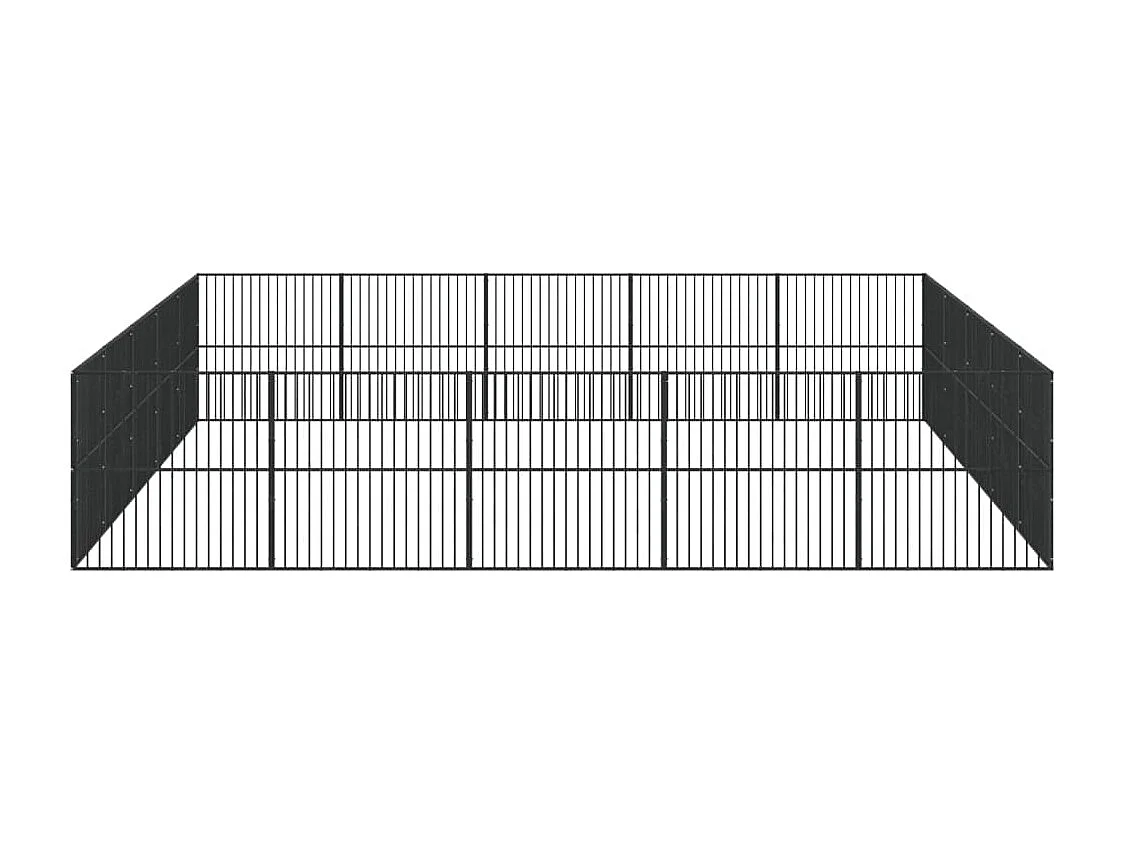 Parc pour chien 20 noire 500 x 500 x 100 cm 02_0043615
