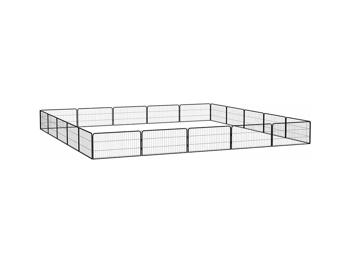 Parc pour chien 20 noire 600 x 400 x 50 cm 02_0043616