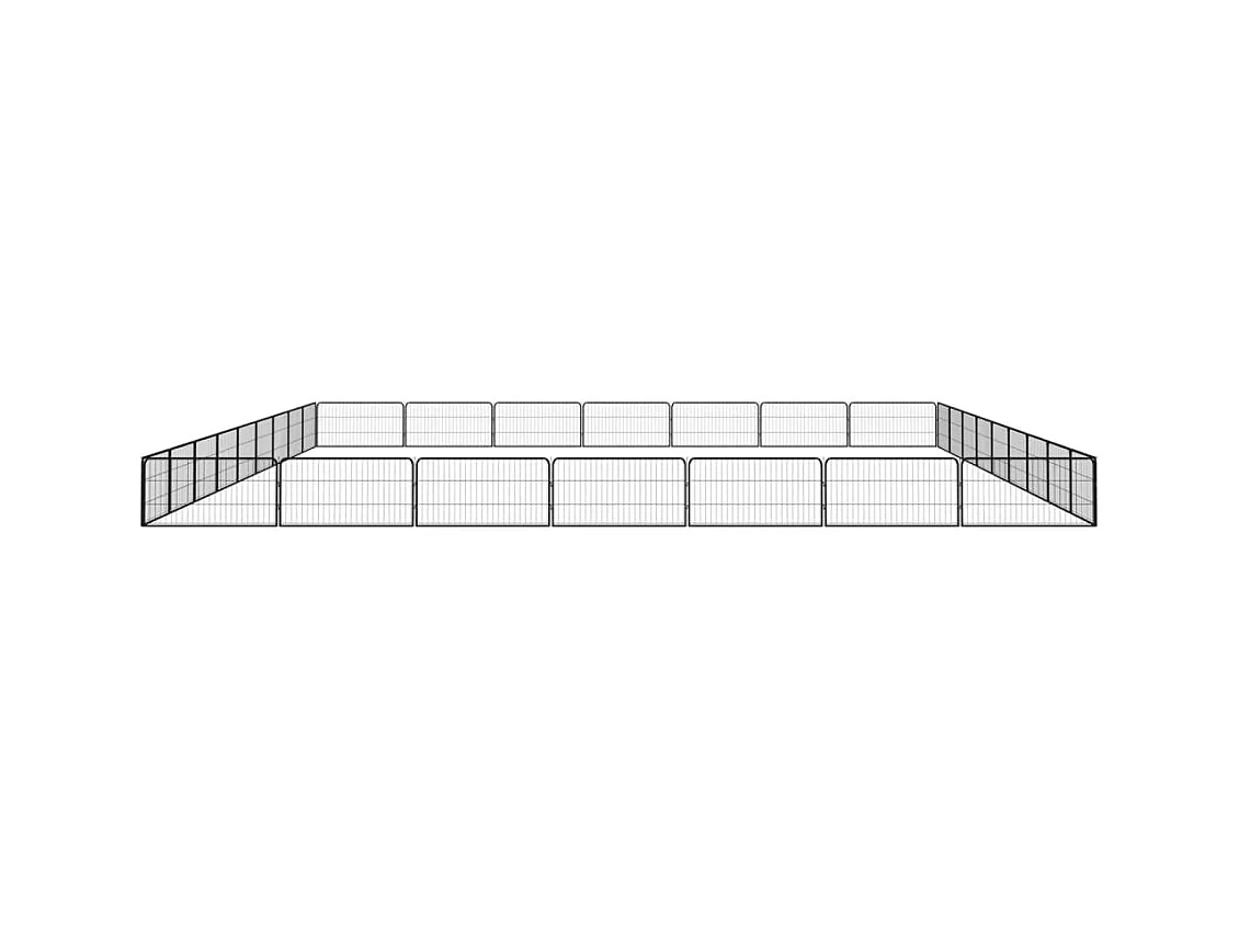 Parc pour chien 32 noire 900 x 700 x 50 cm 02_0043628