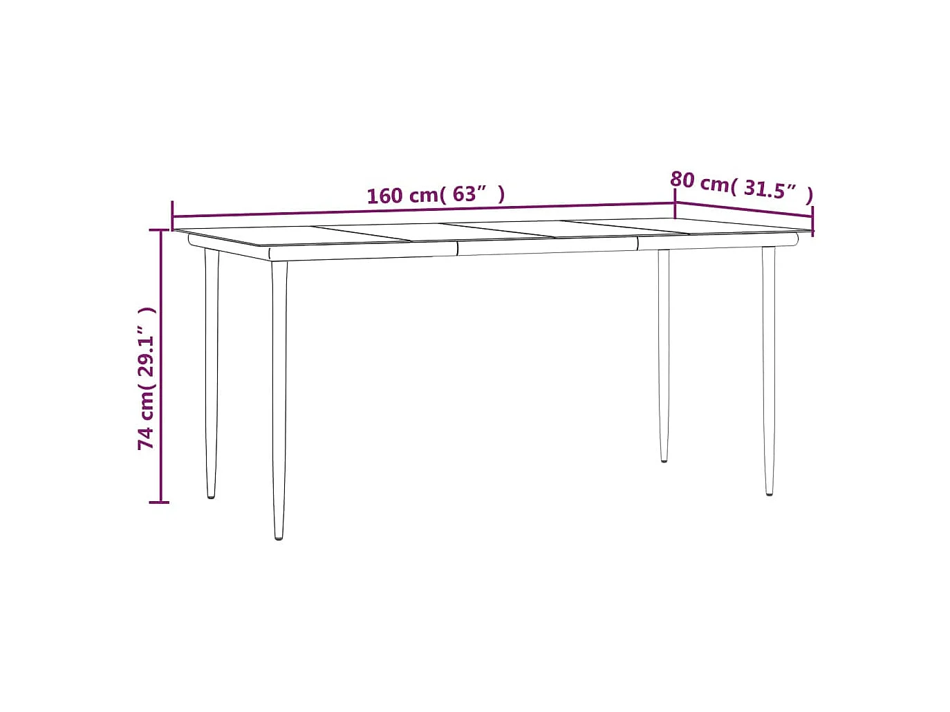 Juego de comedor muebles de jardín muebles de exterior y cojines 7 piezas resina tejida negra 02_0014461