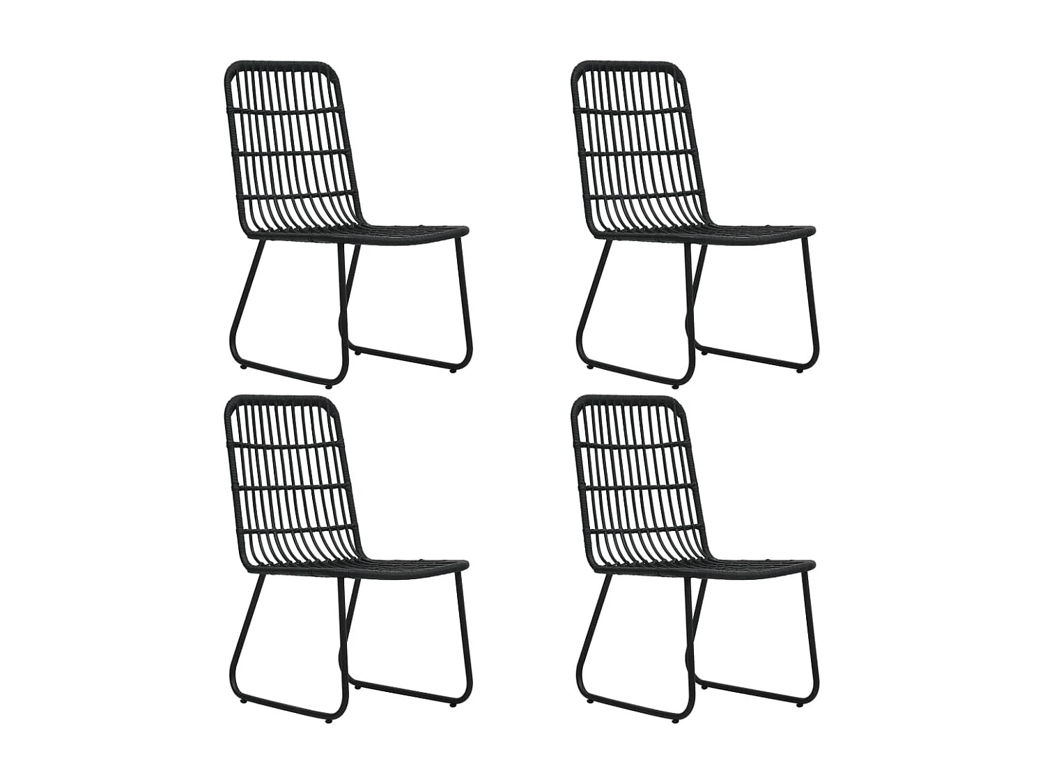 Set da pranzo mobili da giardino mobili da esterno 5 pezzi in resina intrecciata e vetro 02_0014231