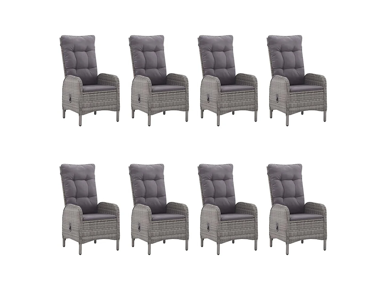 Set da pranzo mobili da giardino mobili da esterno 9 pezzi in resina intrecciata e vetro grigio 02_0014406