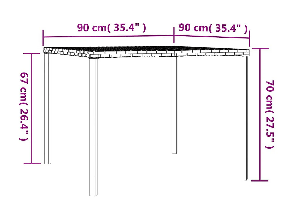 Set da pranzo mobili da giardino mobili da esterno e cuscini 2 pezzi resina intrecciata nera 02_0014459