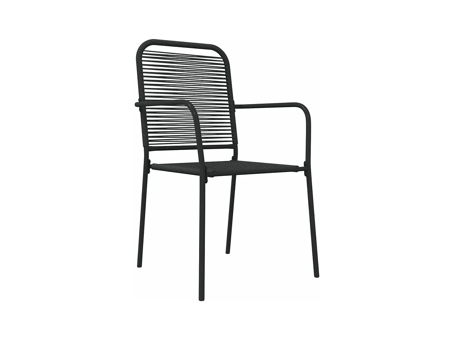 Ensemble à dîner salon noire 56 x 53.5 x 85.5 cm 02_0014318