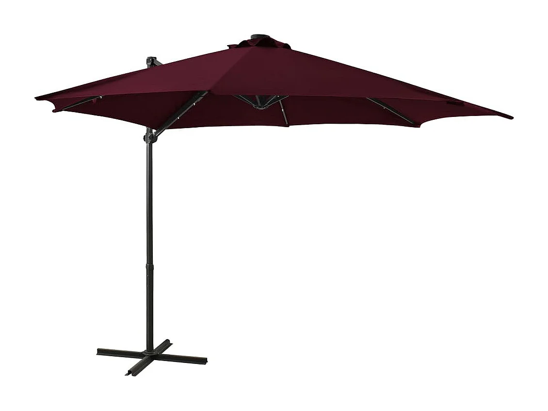 Parasol meuble de jardin bordeaux 300 x 300 x 238 cm 02_0008527
