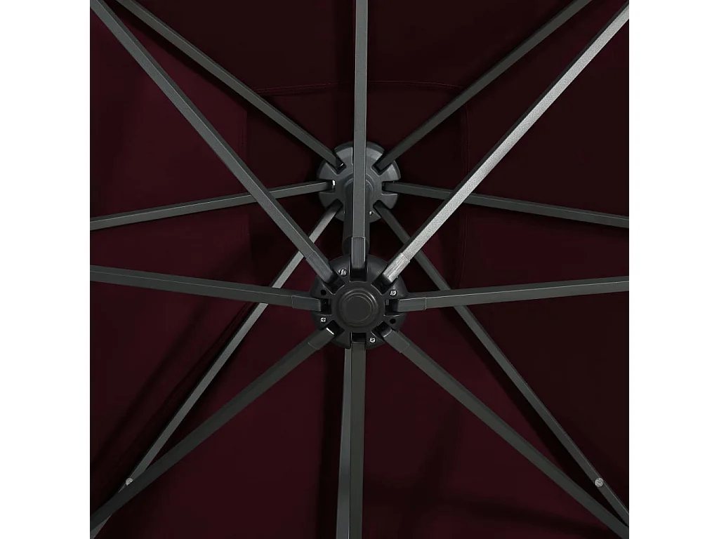 Parasol meuble de jardin bordeaux 300 x 300 x 238 cm 02_0008527