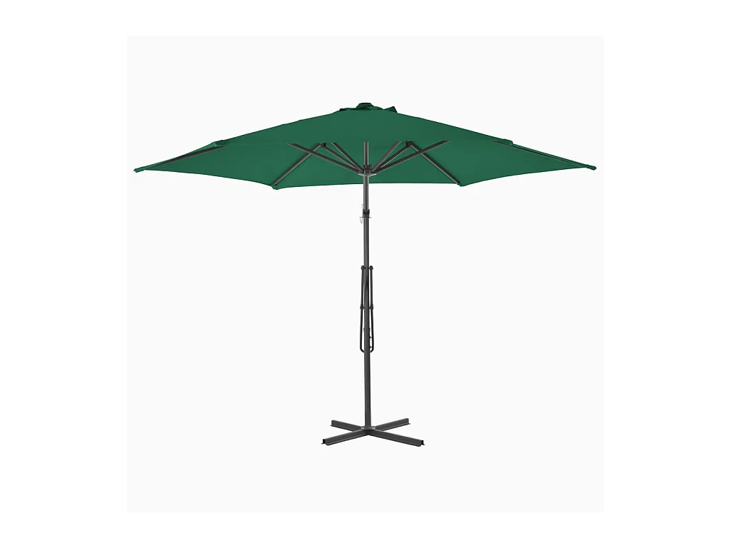 Parasol d'extérieur avec mât 300 x 300 x 230 cm 02_0008196