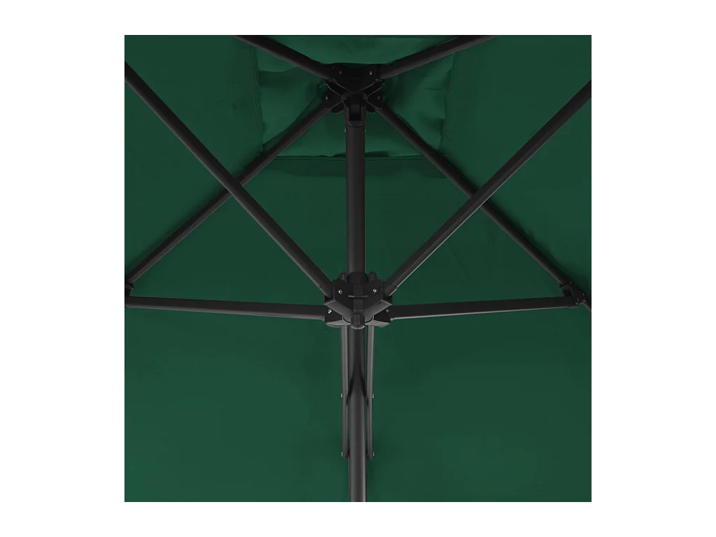 Parasol d'extérieur avec mât 300 x 300 x 230 cm 02_0008196