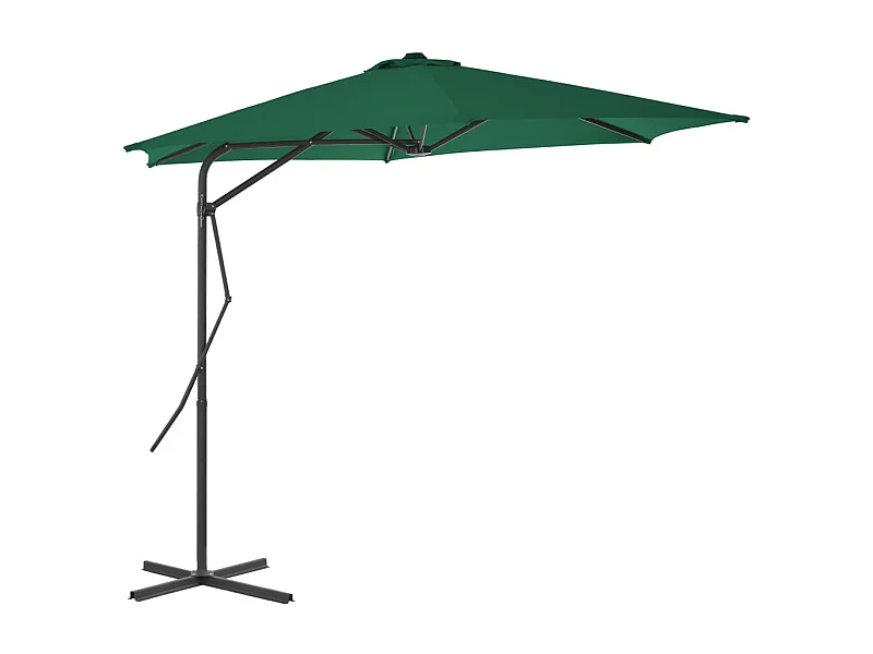 Parasol d'extérieur avec mât 300 x 300 x 230 cm 02_0008196