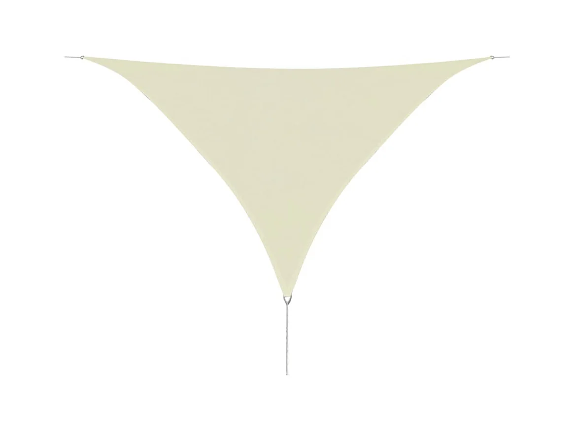 Sombrilla triangular de PEAD 3,6 x 3,6 x 3,6 m crema 02_0008594