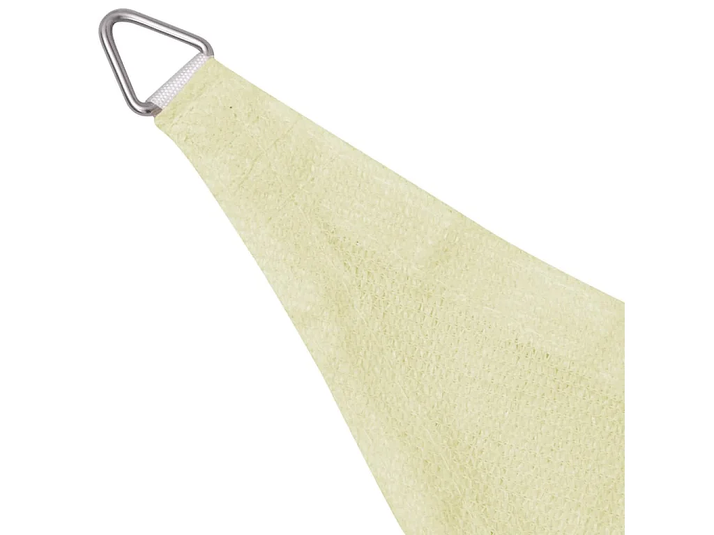 Guarda-sol triangular HDPE 3,6 x 3,6 x 3,6 m creme 02_0008594