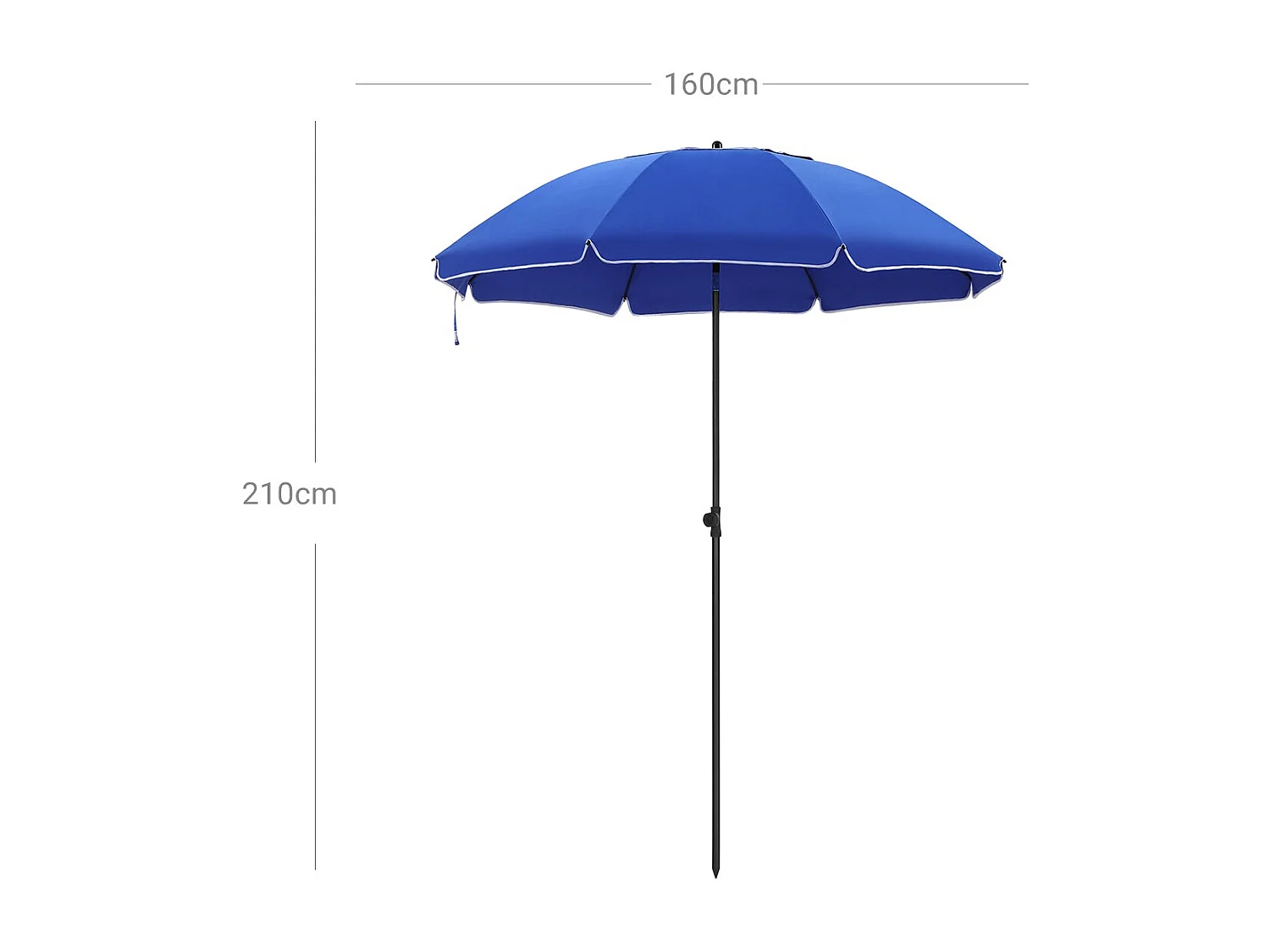 Parasol de jardin diamètre 2 verre 1.8 x 1.8 x 2.1 cm 12_0001802