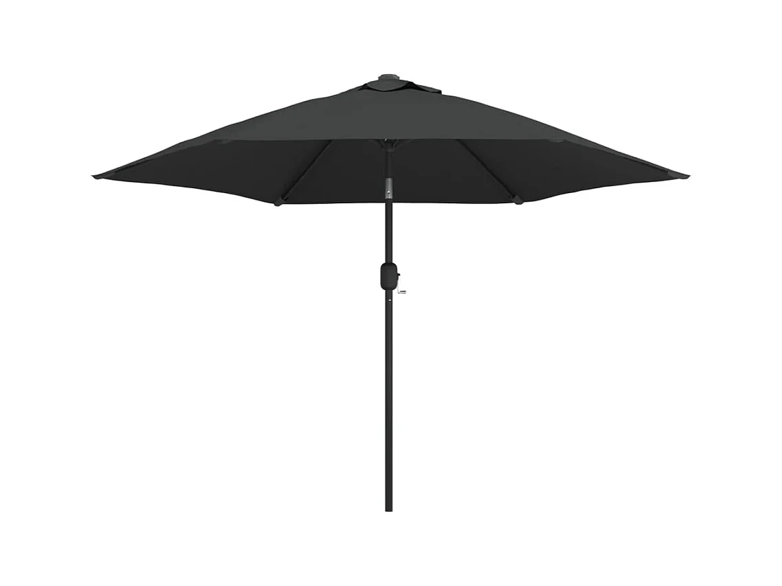 Parasol d'extérieur avec poteau métal argentée 300 x 300 x 245 cm 02_0008278