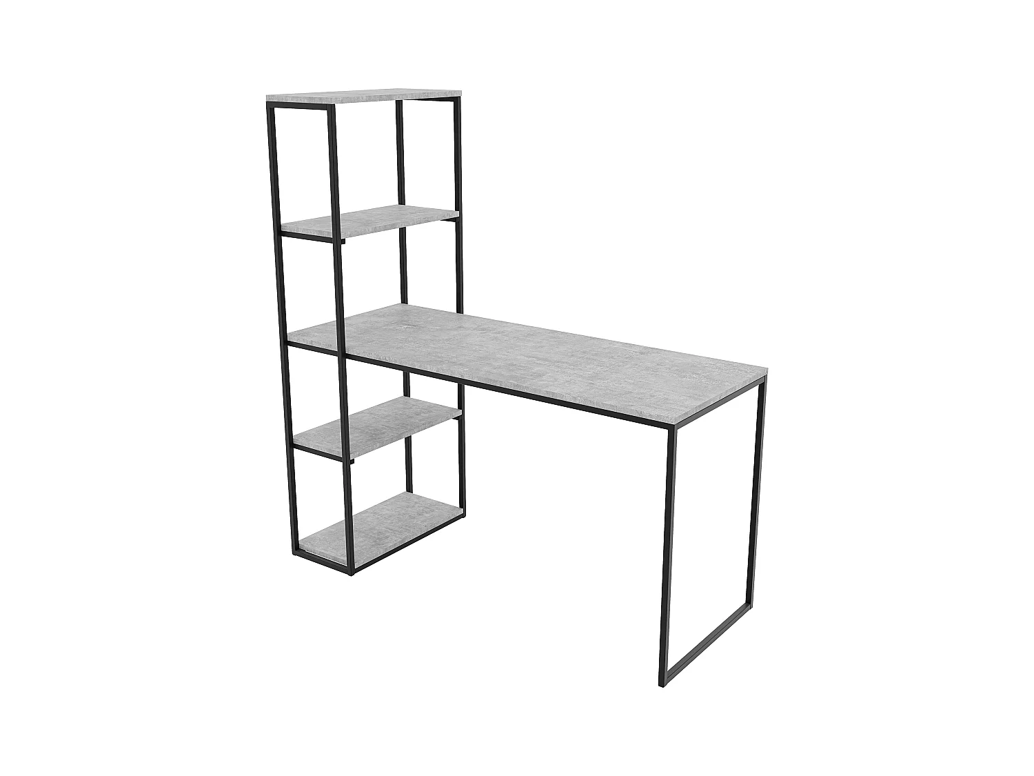 Bureau avec rangements bellato gris