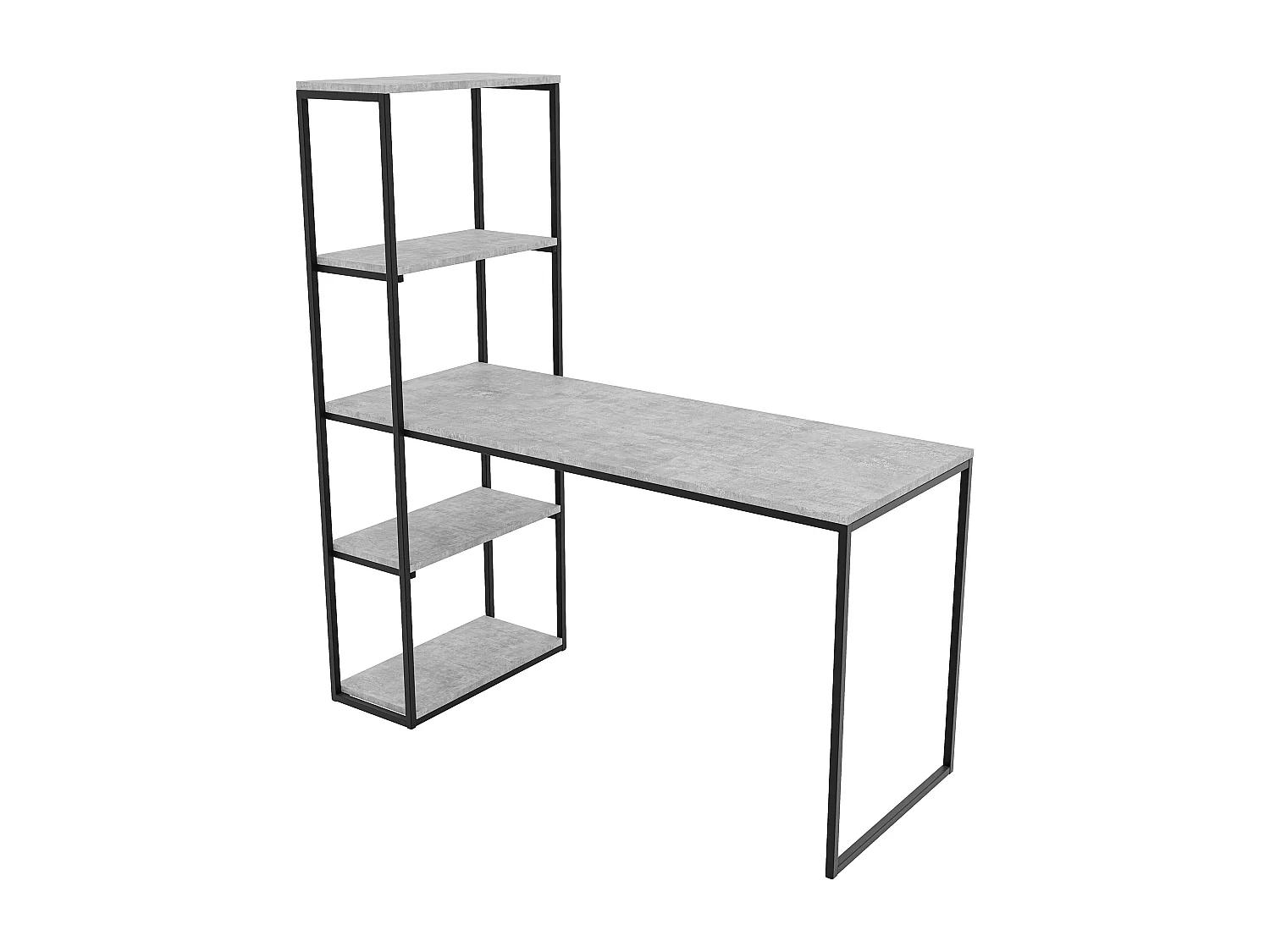 Bureau avec rangements bellato gris