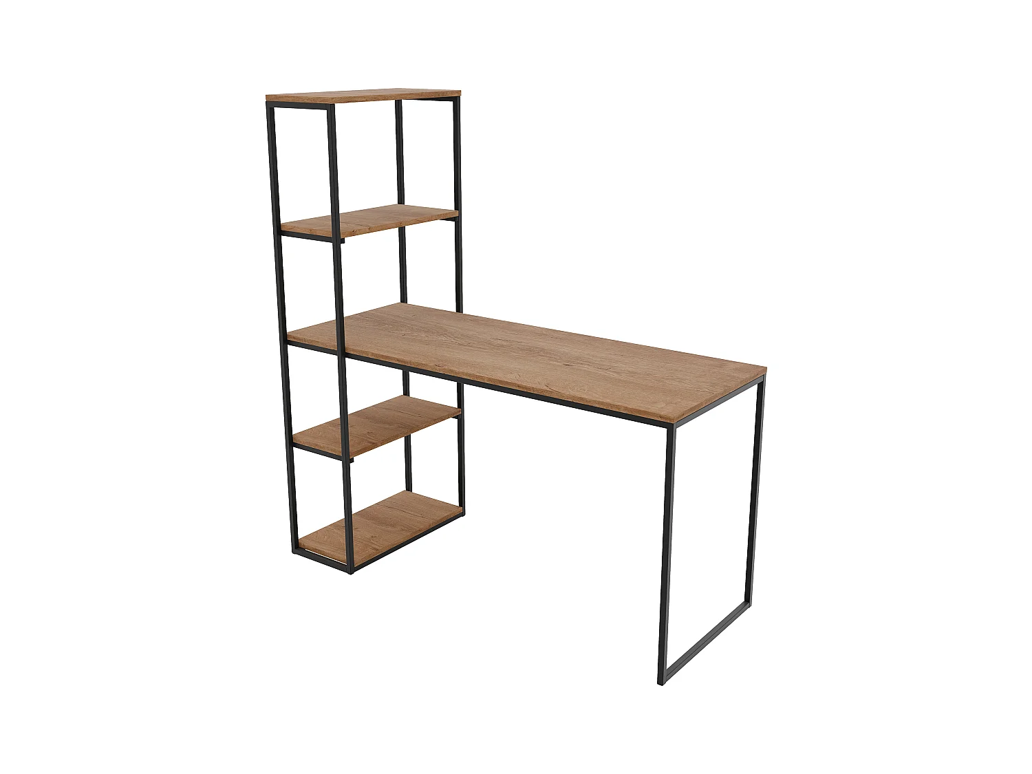 Bureau avec rangements chêne lefkas