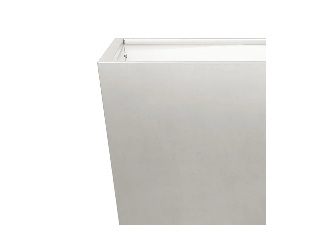 Vaso per fioriera aiuola rialzata piante fiori giardino terrazze set da 2 40 x 40 x 40 cm acciaio inox grigio chiaro 02_0038958