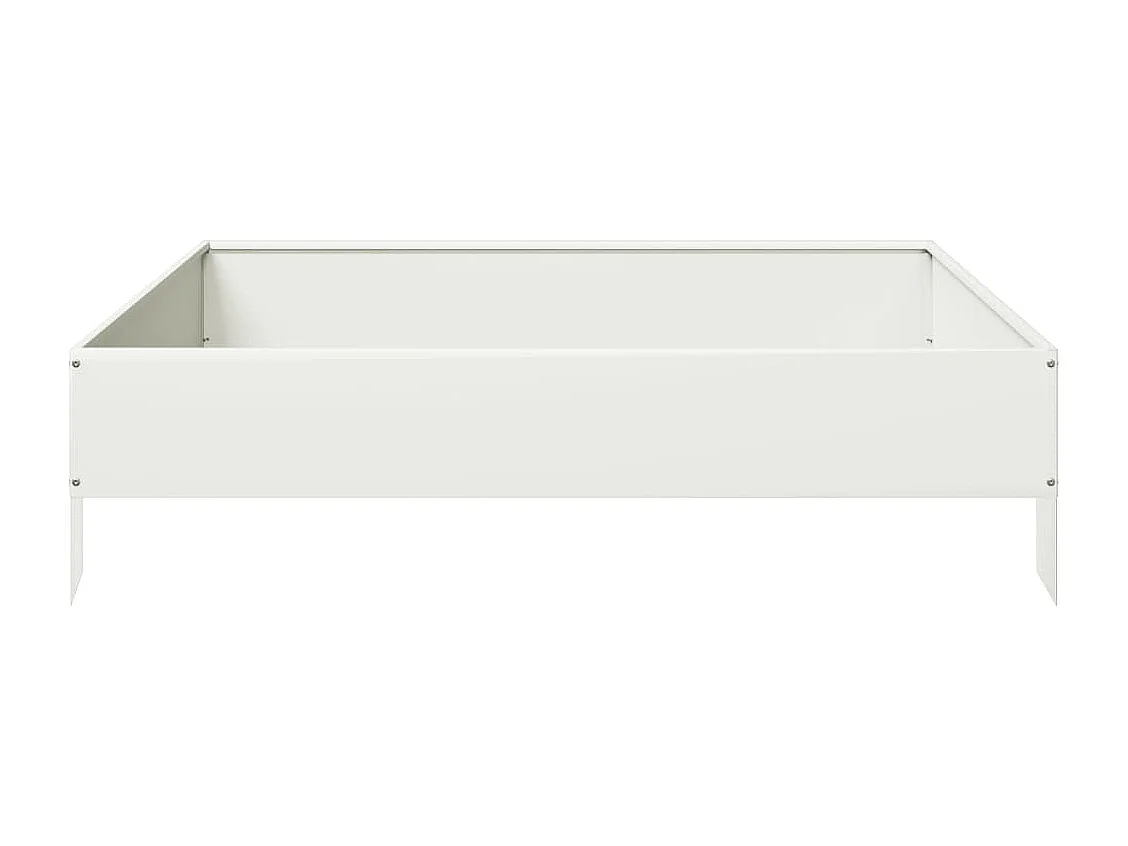 Jardinière bac lit surélevé blanche 100 x 100 x 26 cm 02_0039272