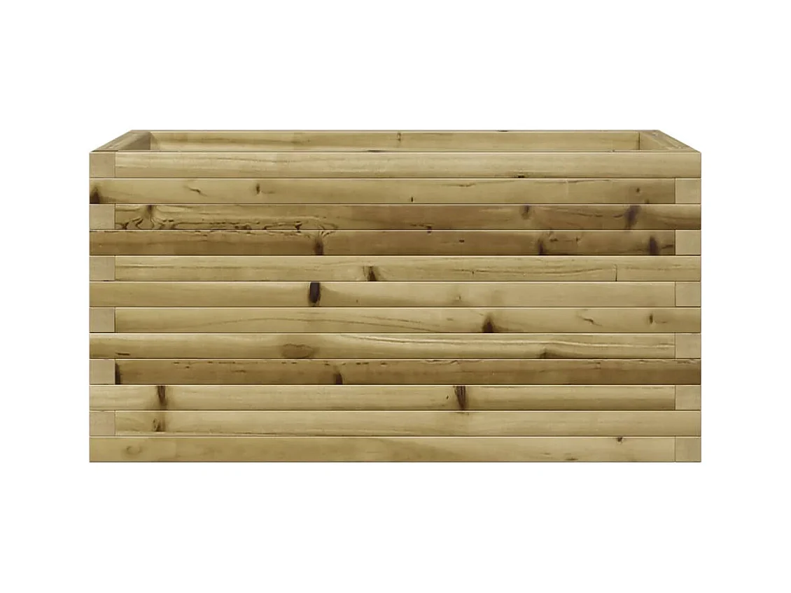 Jardinière bac lit surélevé bois marron 90 x 40 x 45.5 cm 02_0037975