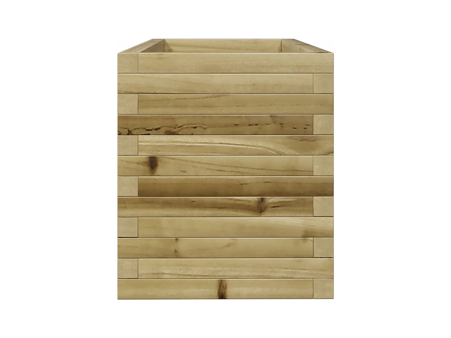 Jardinière bac lit surélevé bois marron 90 x 40 x 45.5 cm 02_0037975