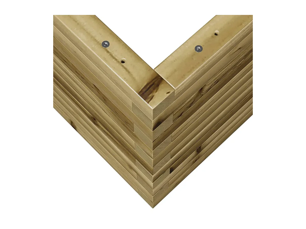 Jardinière bac lit surélevé bois marron 90 x 40 x 45.5 cm 02_0037975