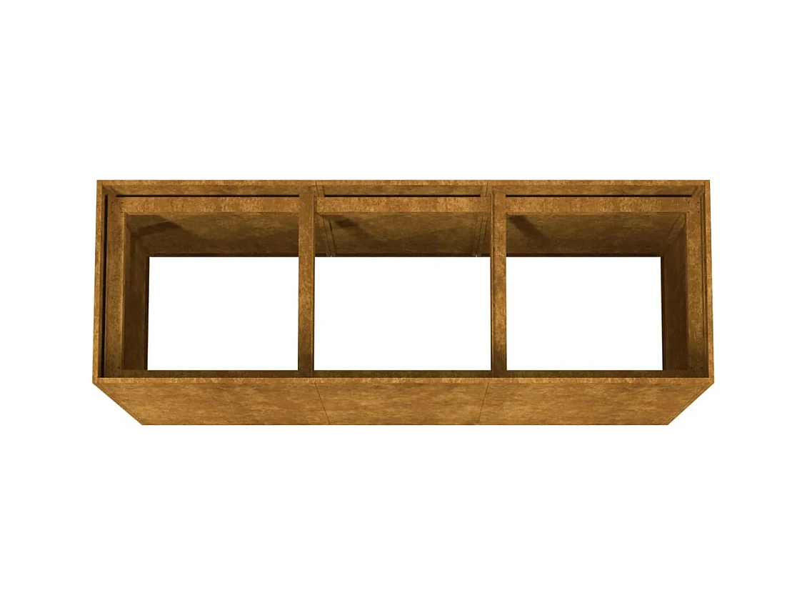 Jardinière bac lit surélevé marron 120 x 40 x 80 cm 02_0039345