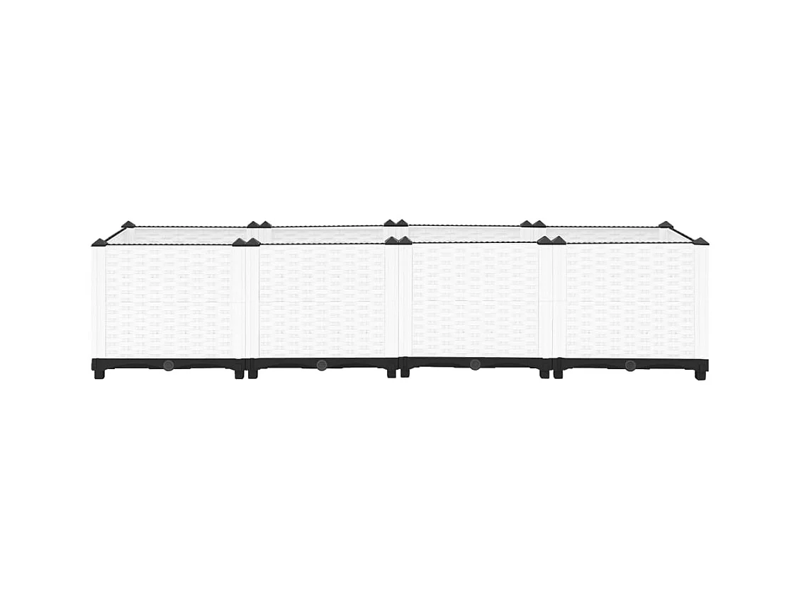 Jardinière bac lit surélevé grise 160 x 40 x 38 cm 02_0039216