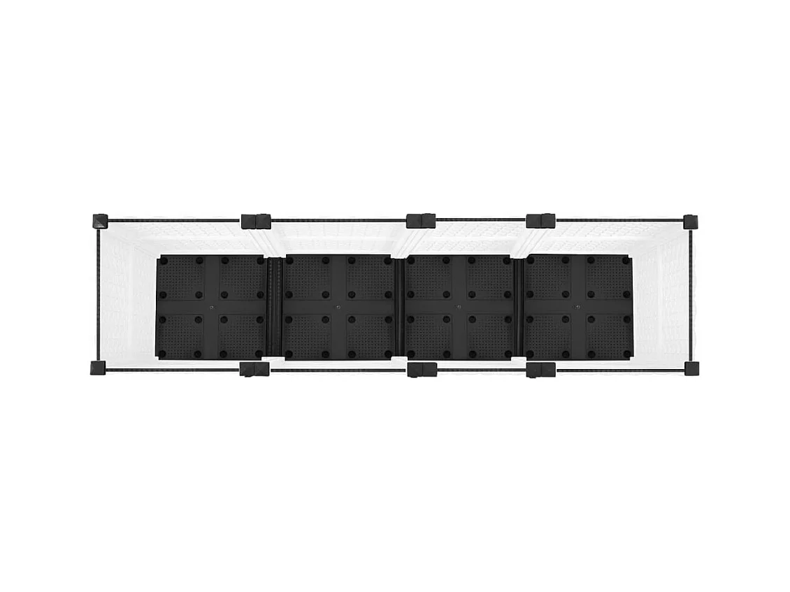 Jardinière bac lit surélevé grise 160 x 40 x 38 cm 02_0039216