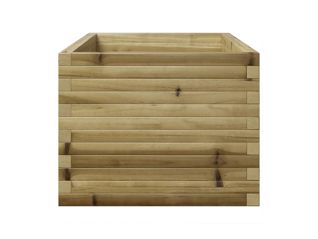 Jardinière bac lit surélevé bois marron 90 x 60 x 49.5 cm 02_0038024