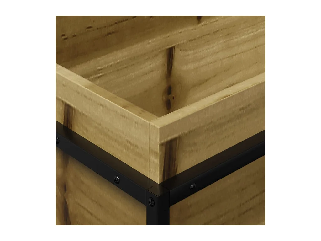 Macetero bancal elevado plantas flores terraza jardín 60 x 40 x 50 cm madera de pino impregnada marrón 02_0037695