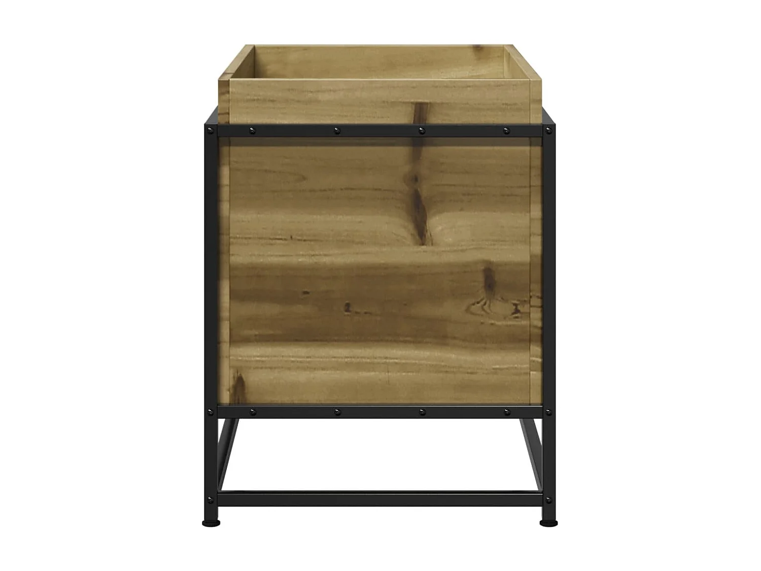 Vassoio per fioriera aiuola rialzata piante fiori terrazza giardino 60 x 40 x 50 cm legno di pino impregnato marrone 02_0037695