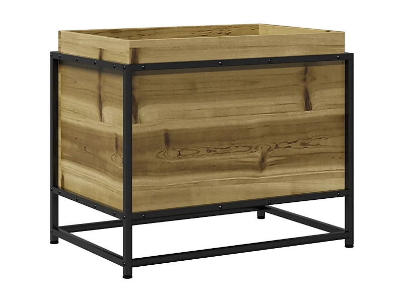 Jardinière bac lit surélevé bois marron 60 x 40 x 50 cm 02_0037695