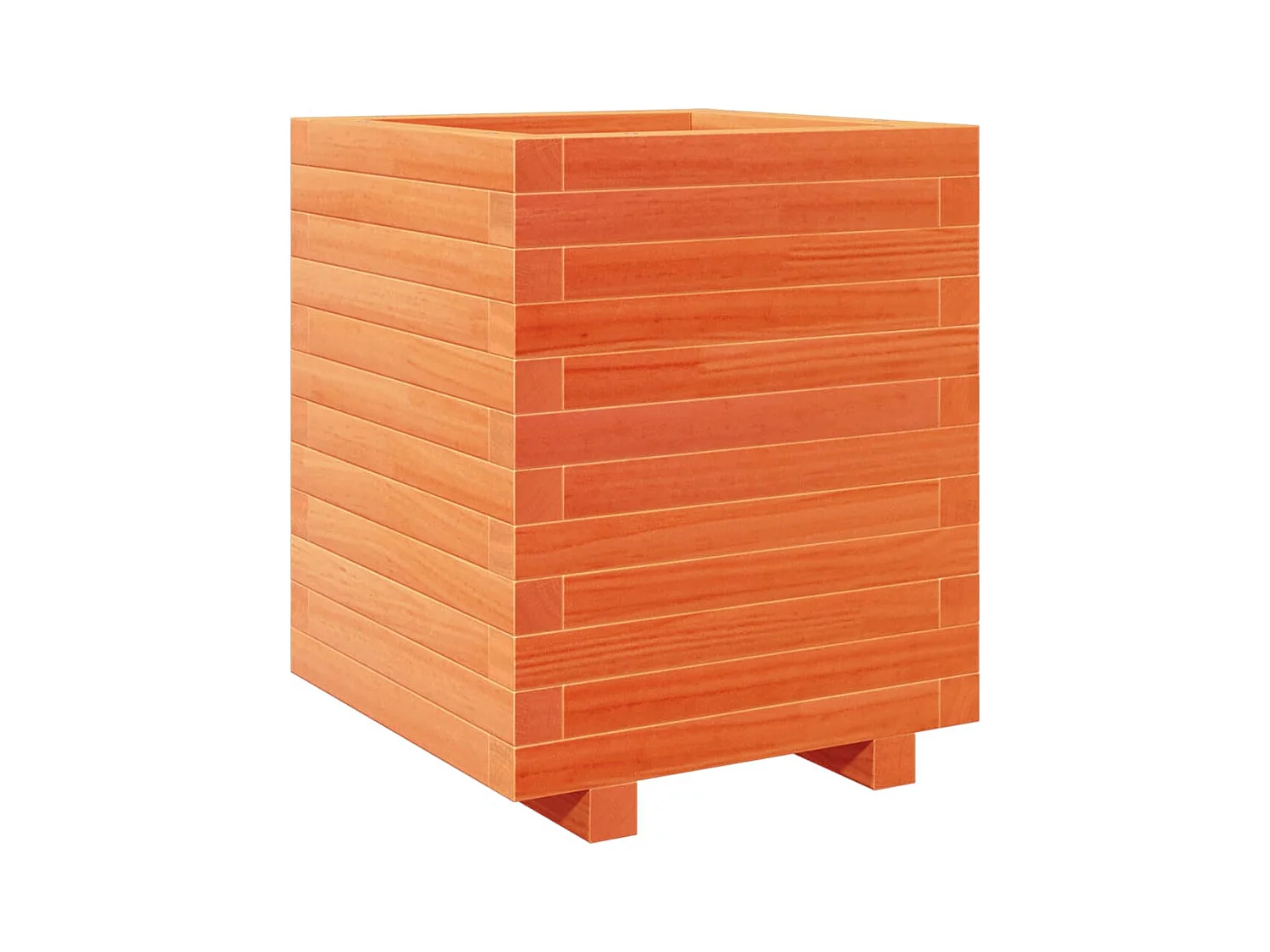 Jardinière bac lit surélevé bois marron 40 x 40 x 49.5 cm 02_0038455
