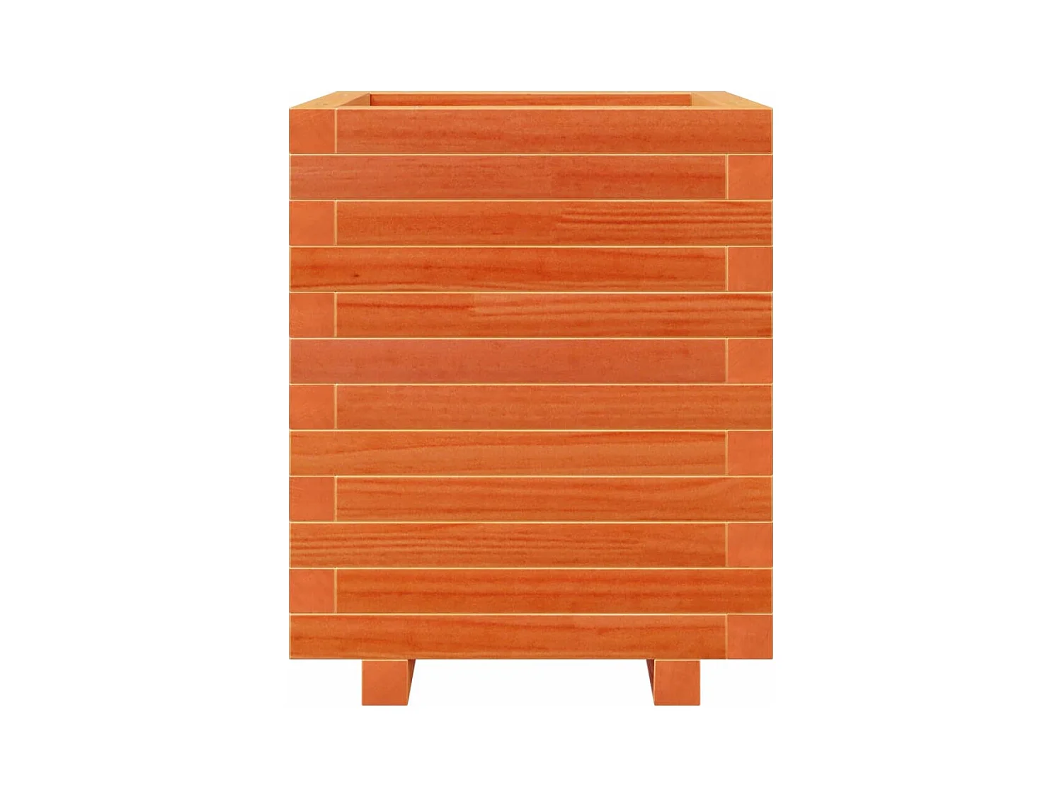 Jardinière bac lit surélevé bois marron 40 x 40 x 49.5 cm 02_0038455