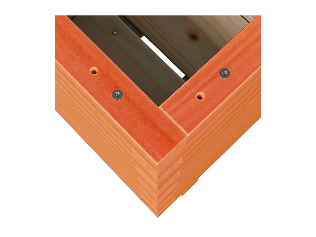 Jardinière bac lit surélevé bois marron 40 x 40 x 49.5 cm 02_0038455