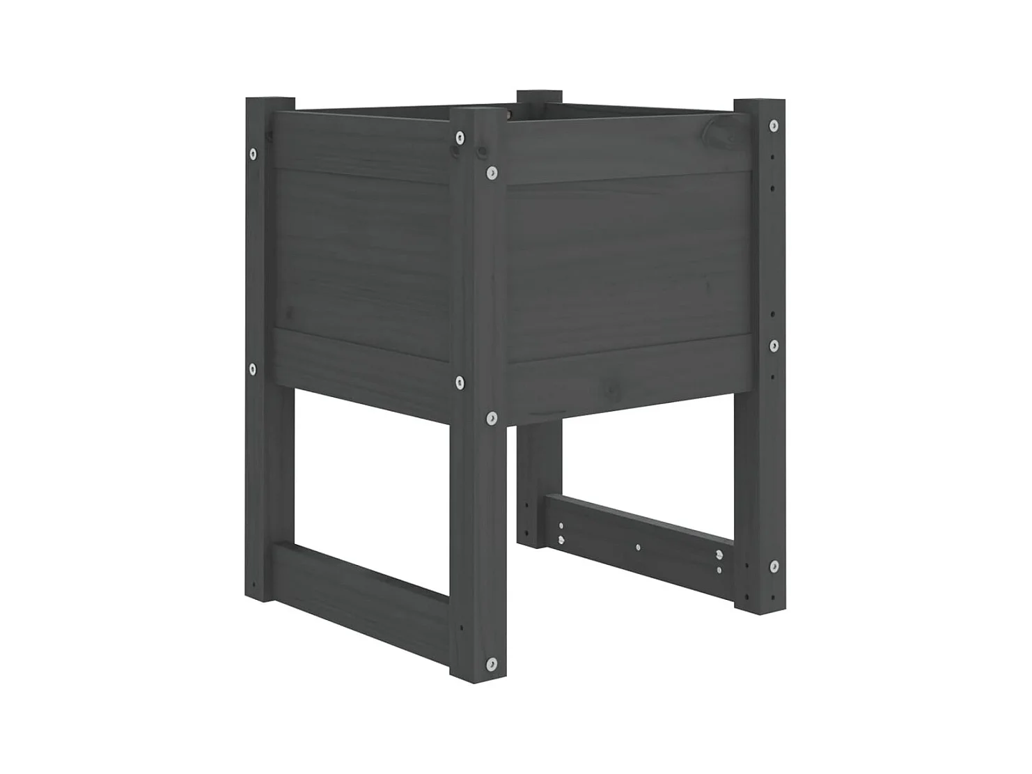 Jardinière bac lit surélevé bois marron 40 x 40 x 52.5 cm 02_0037575