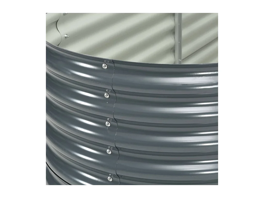 Jardinière lit surélevé plantes grise 400 x 80 x 81 cm 02_0001053