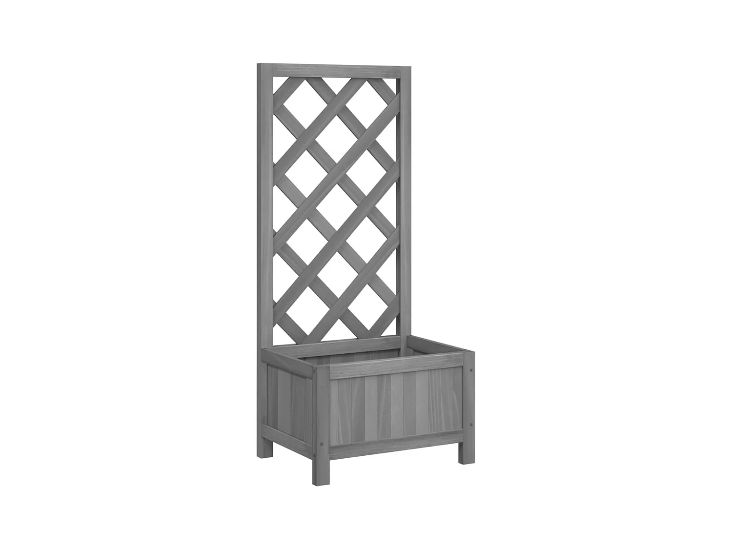 Jardinière bac lit surélevé bois marron 40 x 30 x 90 cm 02_0038324