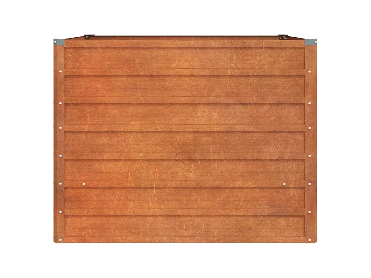 Jardinière bac lit surélevé marron 100 x 100 x 77 cm 02_0039857