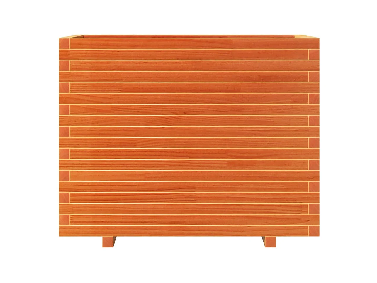 Bandeja para plantador, canteiro elevado, flores, terraço, jardim, cera 90 x 40 x 72,5 cm, madeira maciça de pinho marrom 02_0038515