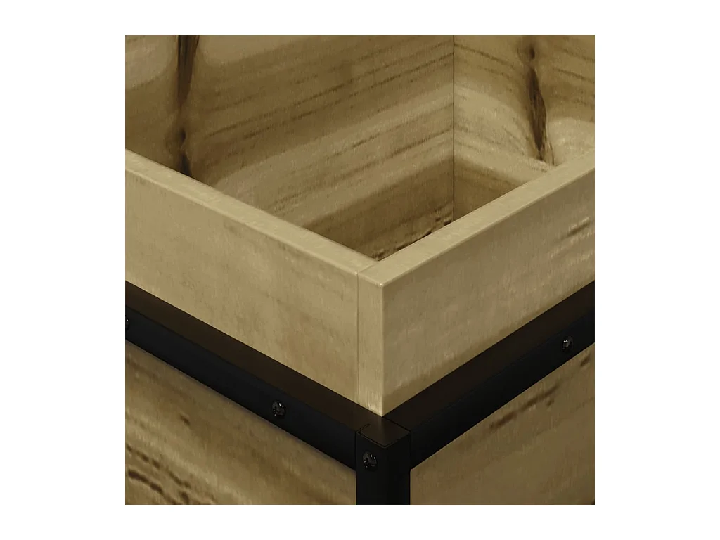 Macetero bancal elevado plantas flores terraza jardín 100 x 40 x 50 cm madera de pino impregnada marrón 02_0037267