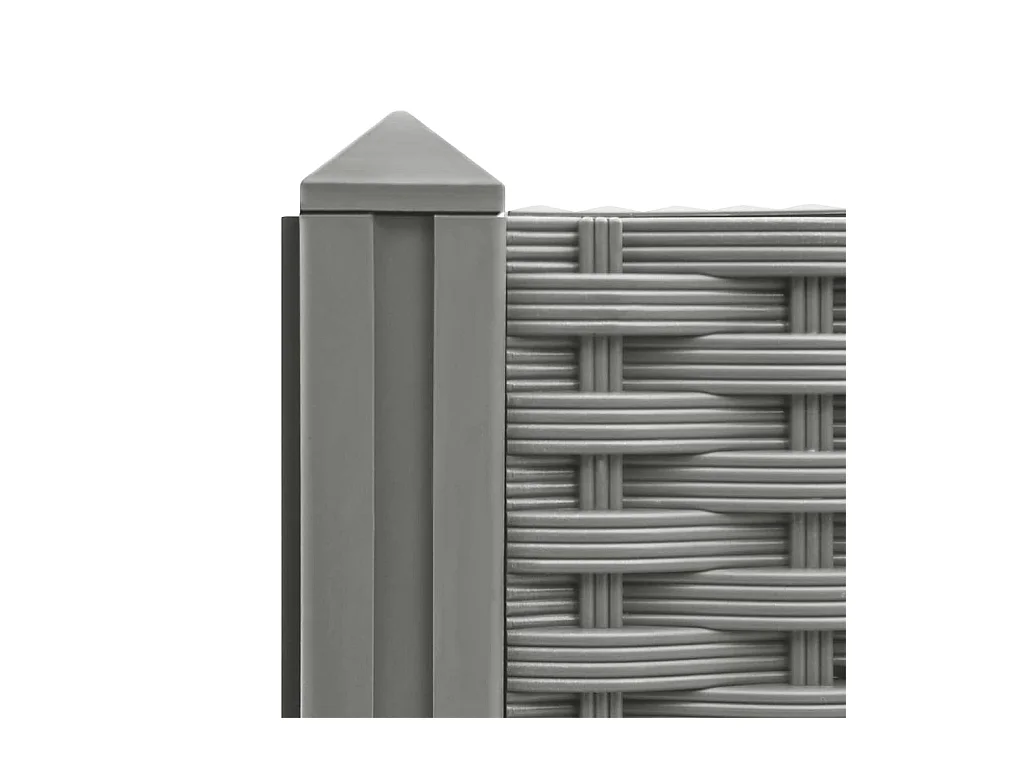 Jardinière bac lit surélevé grise 80 x 80 x 38 cm 02_0039249